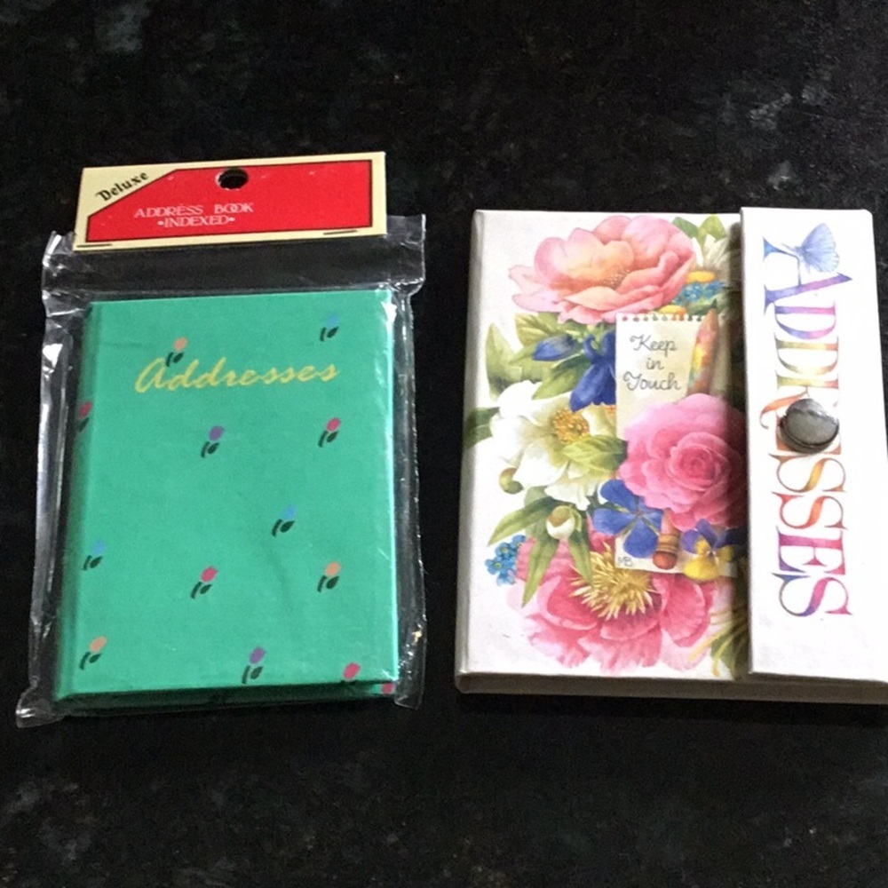 New address books.
